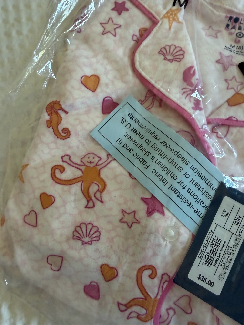 Roller Rabbit RARE NWT Sealife pajama set